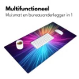 Abstract - Light - Burst - Modern - Colorful Muismat XXL klein -sfeer4