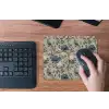 Pauw - Bloemen - Blauw muismat rubber klein 262 -toetsenbord