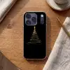 Magisch - Kerstboom - Lichtspiralen - Zwart Telefoonhoesje iPhone 17 Pro klein -sfeer1