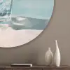 Glas - ijsblokjes - Citroen Akoestische PET Vilt - Rond klein -sfeer5_closeup
