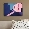Kat - Trap - Gebouwen - Schaduwcontrasten canvas 2cm klein -sfeer3