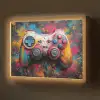 Graffiti - Gaming - Controller - Verf Light Box met batterij (Wandlamp) middel -z3d_website