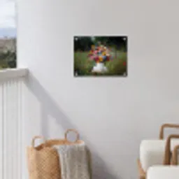 Bloemen - Krukje - Gieter - Veld tuinposter los doek klein -sfeer8