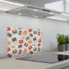 Muziek - Cassette - Patroon keuken achterwand spatscherm klein 900 -3d_schuin