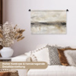 Landschap - Horizon - Natuur - Abstract - Neutraal Wandkleed katoen klein -tsfeer1_DE