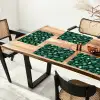 Groen - Glanzende - Kiezels Placemat vinyl groot 368 -zzsfeer4_Kitchenyeah-website
