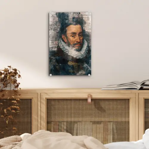 Willem van Oranje - Adriaen Thomasz - Krant plexiglas 5mm klein -sfeer4