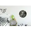 Champagnefles - Glas - Minimalistisch - Spetters Wandcirkel aluminium klein -kinderkamer