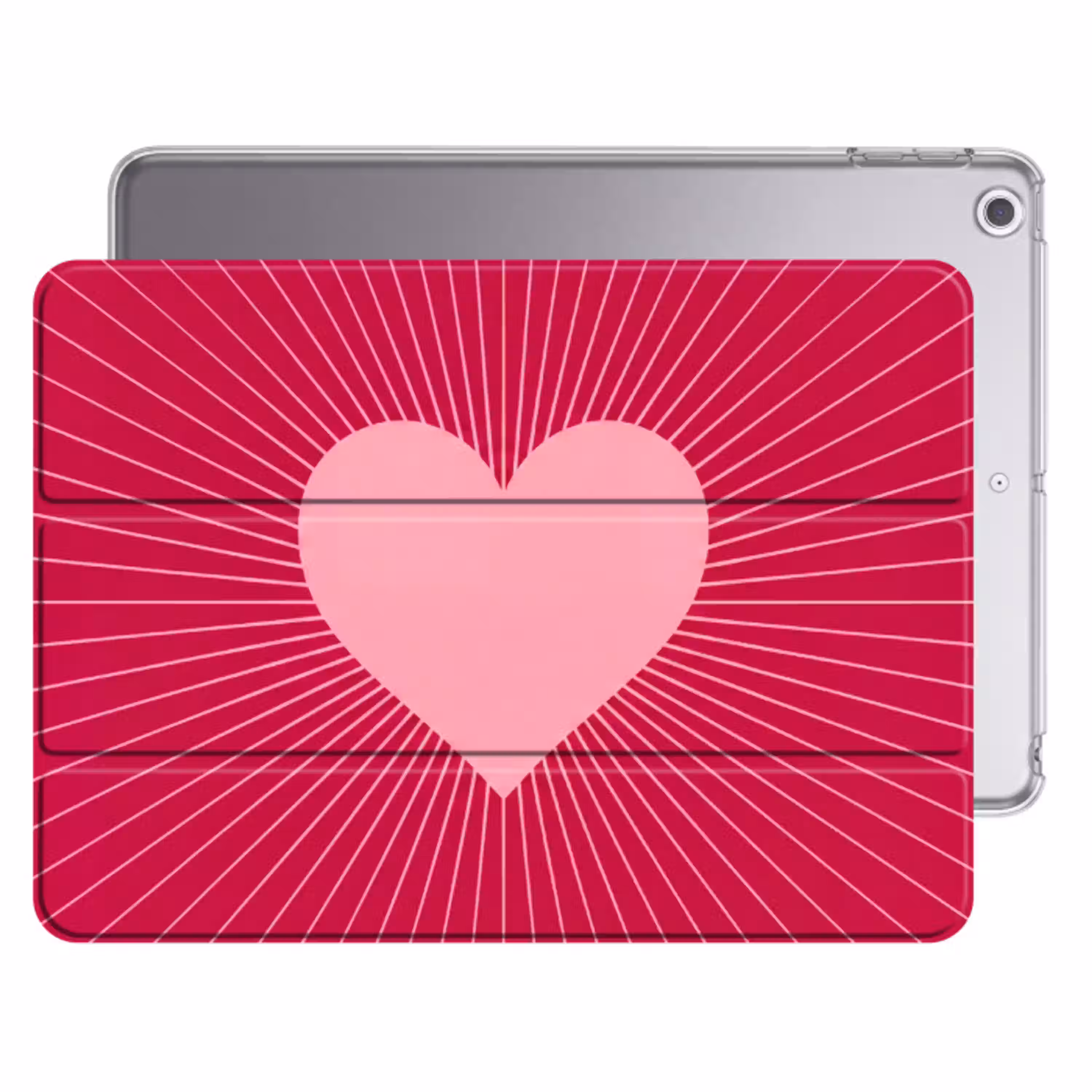 Hart - Stralen - Liefde - Abstract - Roze Apple iPad 2017 middel -threedimensional_3d_global
