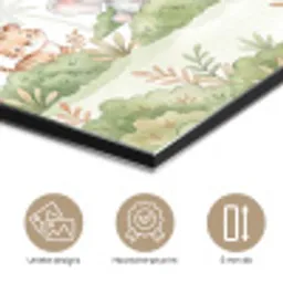 Dieren - Jungle - Pastel aluminium wit klein -closeup_NL