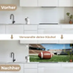 Football - Veld - Stadion - Sport keuken achterwand 2 middel -voor-na_DE