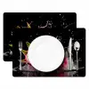 Drakenfruit - Zwart - Water - Vrucht - Fruit Placemat vinyl groot -zzsfeer2_Kitchenyeah-website