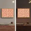 Retro - Bloemen - Patroon Light Box met batterij (Wandlamp) middel 907 -sfeer3
