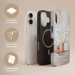 Vazen - Bloemen - Oranje Toughcase MagSafe Apple iPhone 17 klein -USP_Lagen_DE