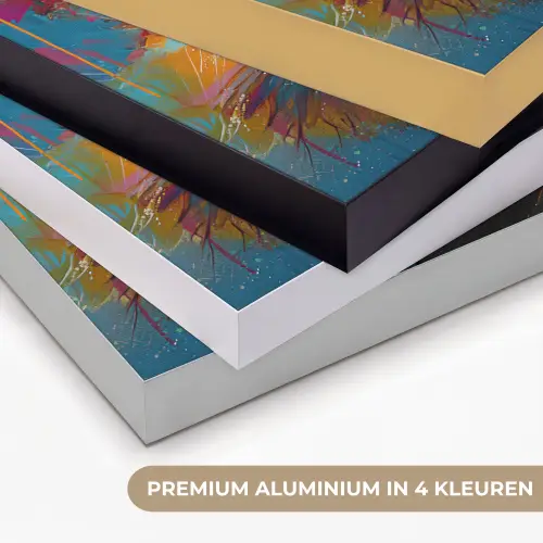 Aap - Gorilla - Graffiti - Dieren - Kleuren Textielframe zwart klein -USP_kleurenNL