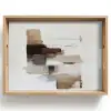 Penseelstreken - Balans - Beige - Bruin Dienblad Rechthoek middel -z3d_shopping