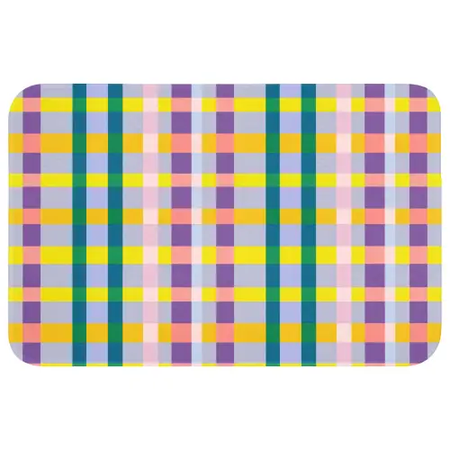 Ruit - Patroon - Kleurrijk Badmat klein 997 -3d