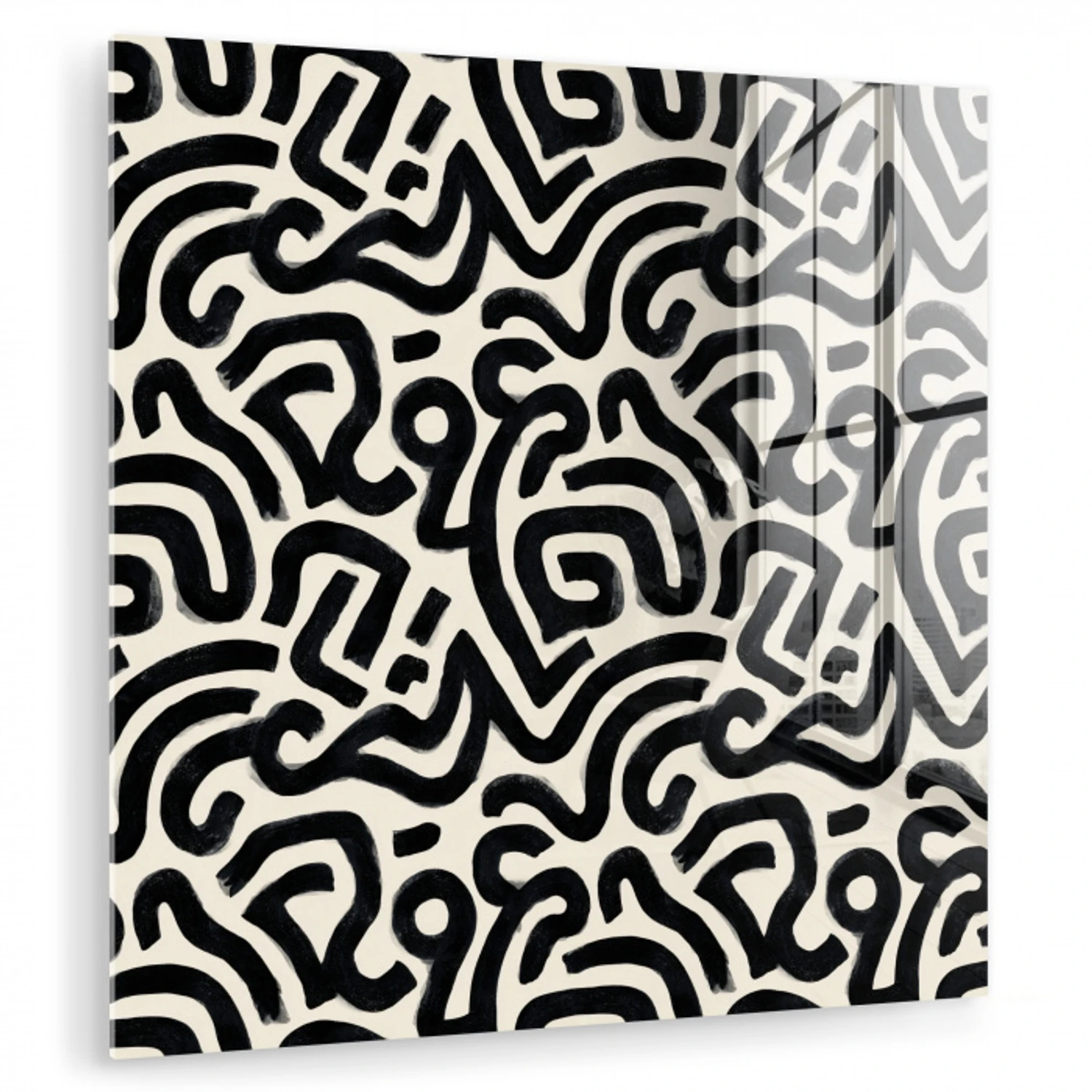 Modern - Abstract - Zwart plexiglas 5mm klein 11 -zzzproduct_nieuw