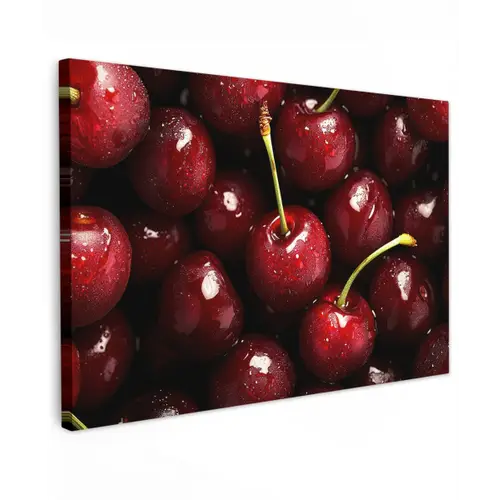Rood - Fruit - Kersen canvas 2cm klein -z3d