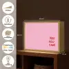Yes you can do it - Rood - Roze Light Box met batterij (Wandlamp) middel -USP_websiteoverzichtNL