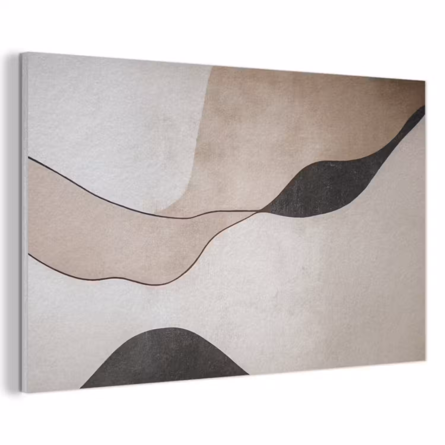 Akoestisch schilderij - Contourlijnen - Abstracte landschap