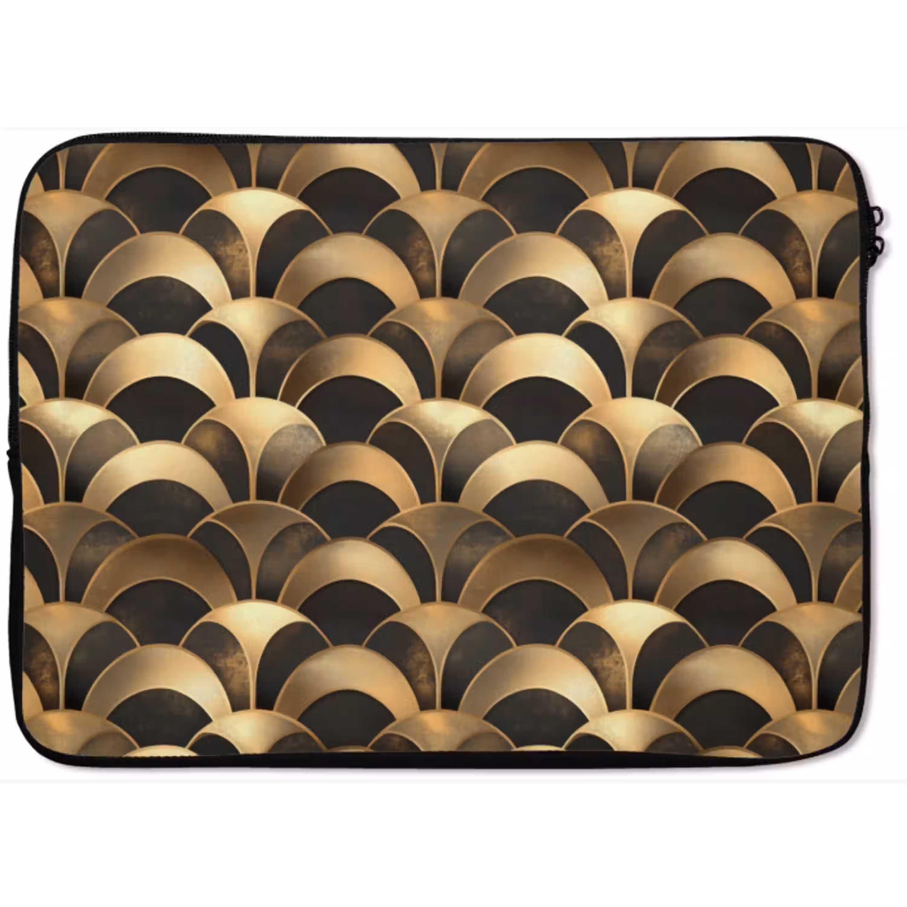 Schubben - Structuur - Goud laptophoes neopreen klein 279 -zkaufland3dotto