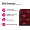Sterren - Luipaardprint - Dream - Bordeaux Inductie beschermer vinyl 3mm klein -zzzzzzz-lf-ups
