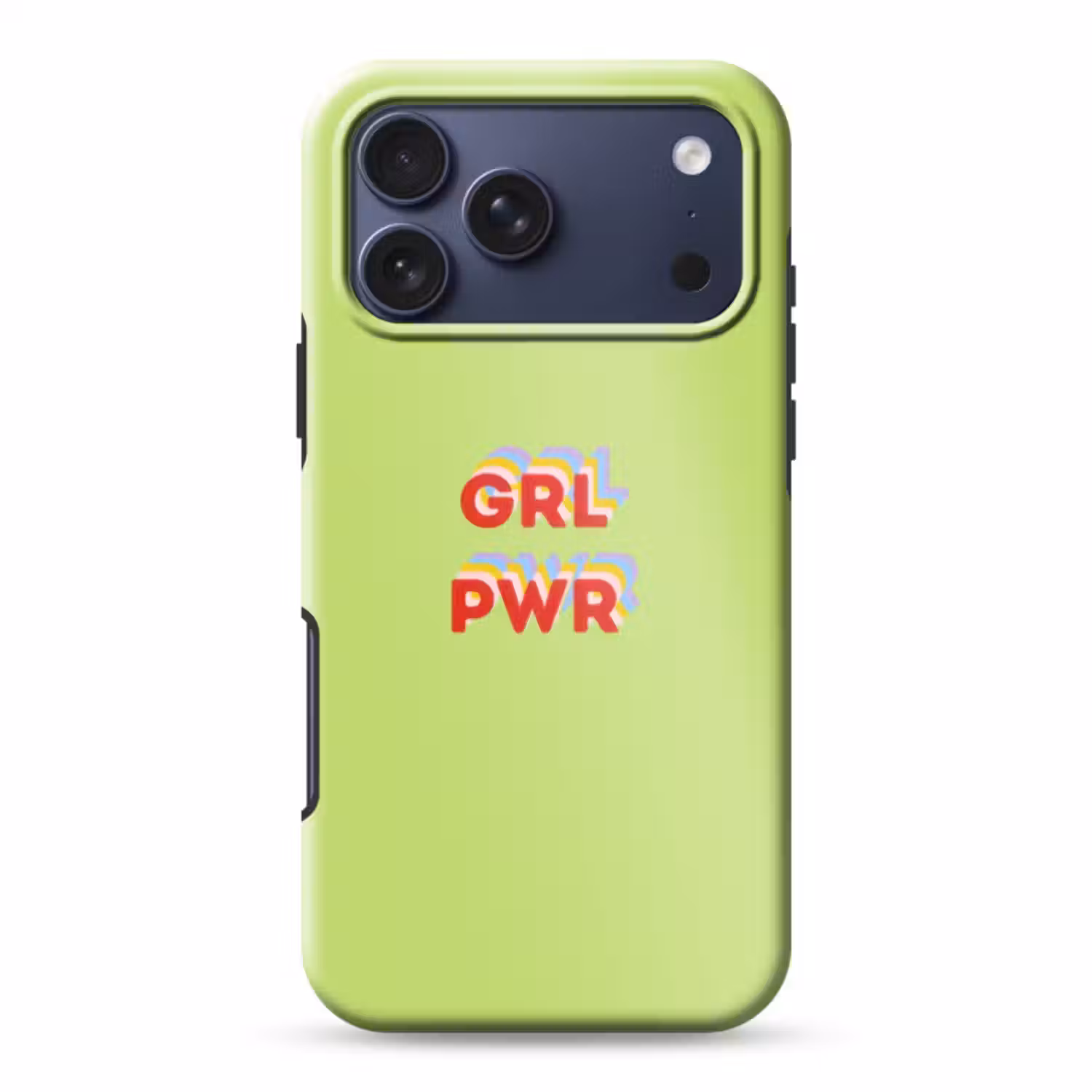Telefoonhoesje Toughcase - Grl pwr - Groen - Rood - 3D