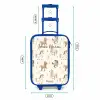 Patroon van veulens in beige en bruin kleuren Kinderkoffer - Blauw klein -productfoto_formaten