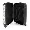 Grijze verfspatten op een gebroken wit NBS - Handbagage koffer - Kinderen Unisex middel -binnenkant