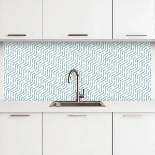 Design - Geometrie - Patroon - Groen keuken achterwand 2 middel 871 -3d