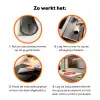 Rode hibiscusbloem - Textuur achtergrond - Beige Inductie beschermer vinyl 3mm klein -zzzzzzz-td-werking