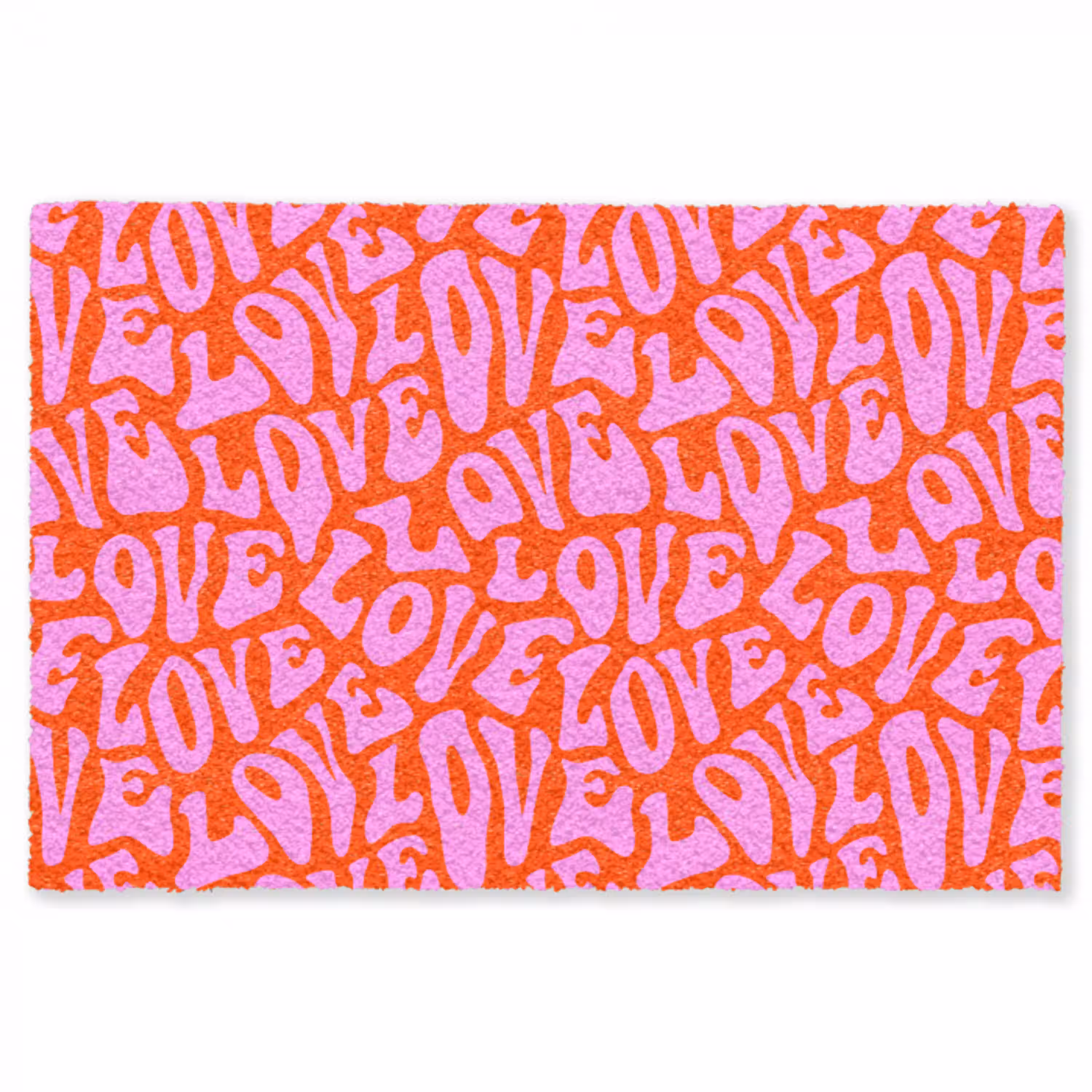 Love - Roze - Valentijn - Rood Vloerkleed Rechthoek klein 1091 -3d
