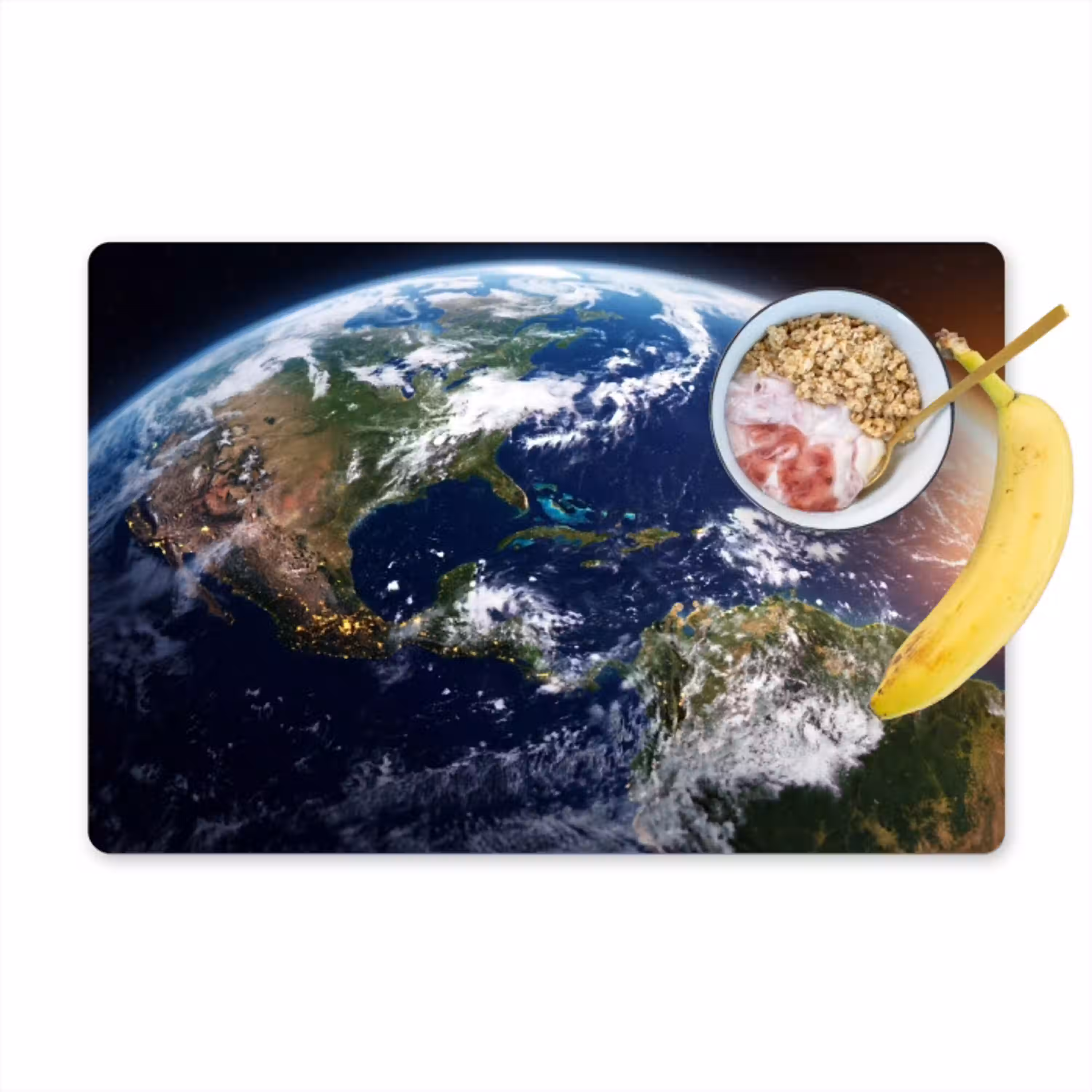 Planeet - Ruimte - Kosmos Placemat vinyl groot -zzzproduct_Kitchenyeah-website