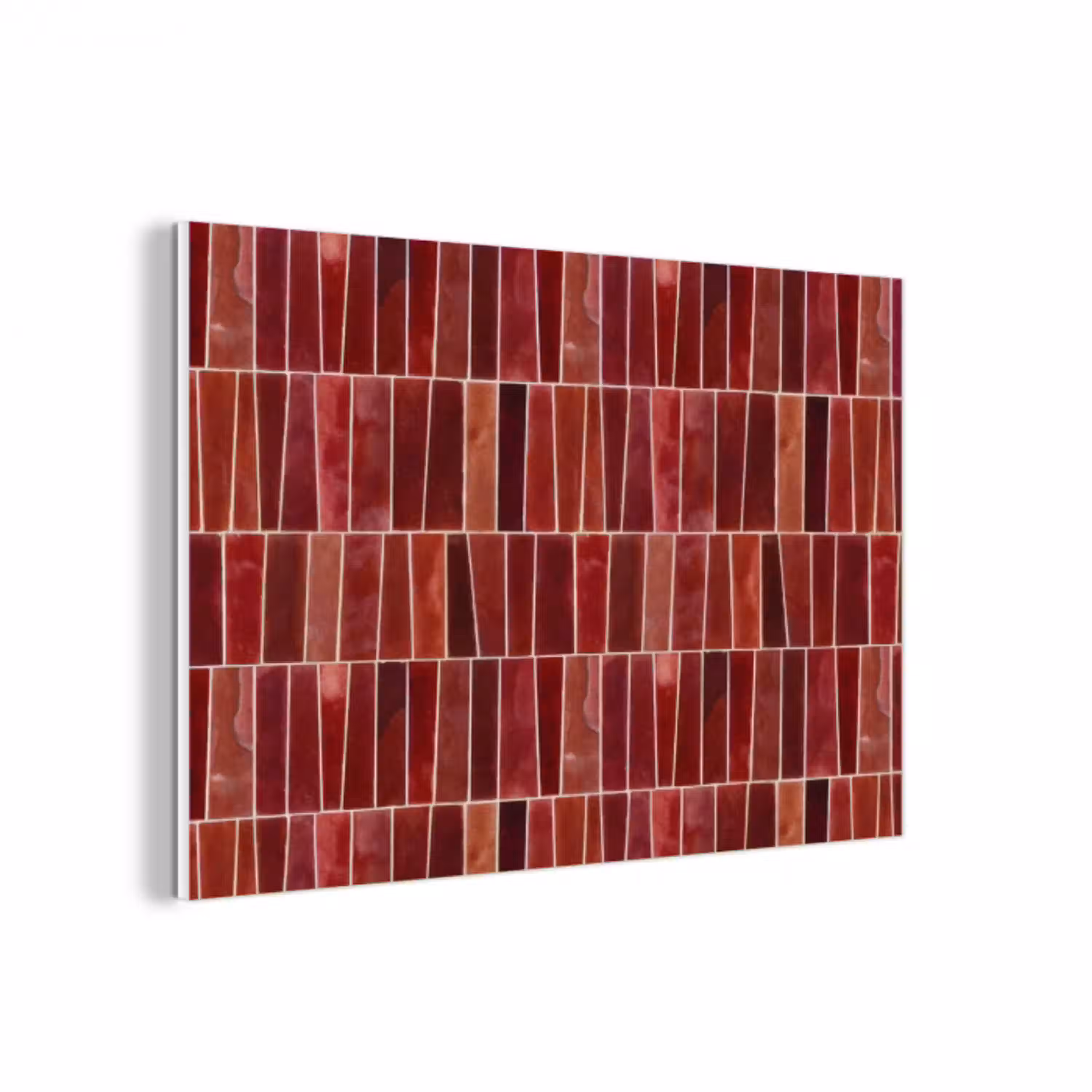 Tegels - Modern - Structuur - Dieprood forex 5mm xxl 6 -3d