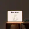 Dinosaurus - Pastel - Bladeren Light Box met batterij (Wandlamp kind) middel -sfeer1_kind