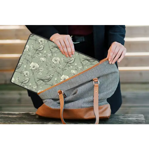 Klassiek - Botanisch - Groen laptophoes neopreen klein 279 -tas