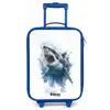 Aanvallende haai in waterverf Kinderkoffer - Blauw klein -zz3dotto