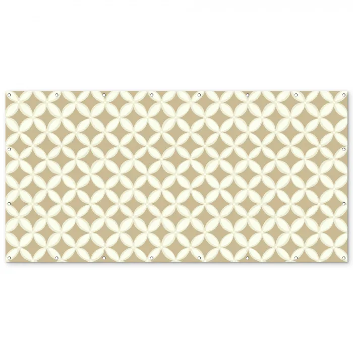 Symmetrisch - Motief - Beige Balkonbeschermer Duitsland klein 596 -zz_3d