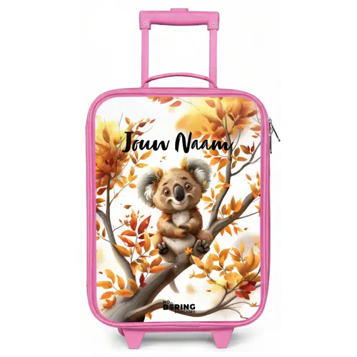 Kenny koala Kinderkoffer - Roze klein -zz3dotto
