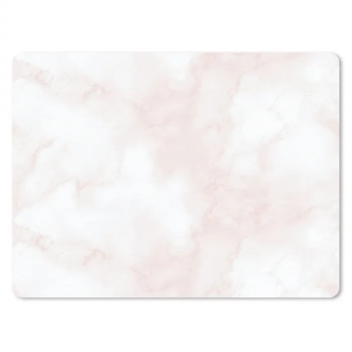 Wolkenstructuur - Roze - Marmer muismat rubber klein 262 -3d