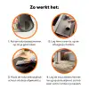 Love - Patroon - Bloemen - Hartjes Inductie beschermer vinyl 3mm klein 276 -zzzzzzz-td-werking