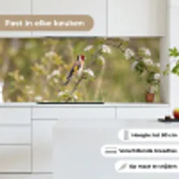 Putter - Bloesem - Lente - Natuur - Kleurrijk keuken achterwand 2 middel -sfeer4_NL