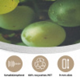 Druiven - Tros - Groen Akoestische PET Vilt - Rond klein -closeup_DE