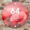 Klaproos - Modern Naambord Rond klein -sfeer2