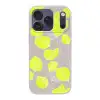 Bladeren - Neon - Geel - Lijnen Telefoonhoesje iPhone 17 Pro klein -3d