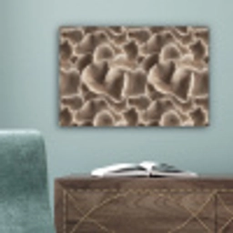 Waaiervorm - Beige - Vezel textuur canvas 2cm klein 34 -sfeer4
