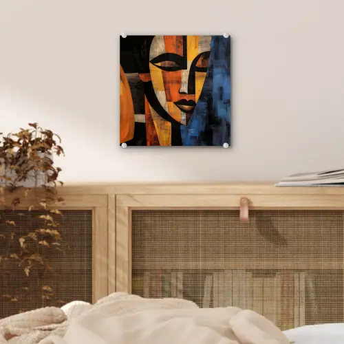 Abstract - Portret - Kleurvakken plexiglas 5mm klein -sfeer4