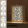 Botanisch - Dessin - Zwart - Beige Light Box met kabel (Tafellamp) klein 925 -USP_NL