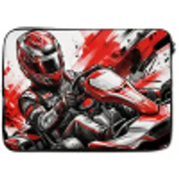 Kart - Coureur - Snelheid - Rood laptophoes neopreen klein -zkaufland3dotto